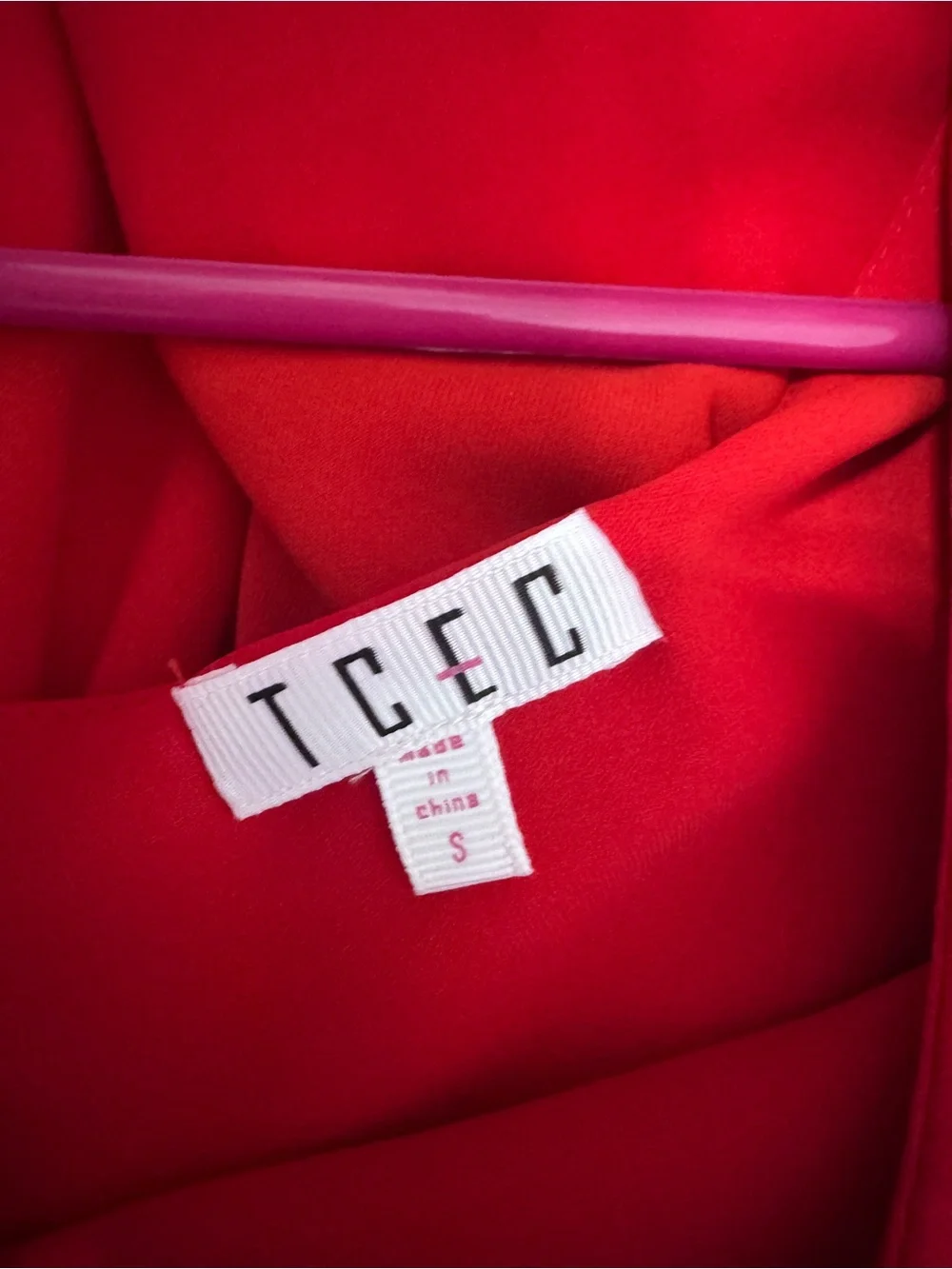 TCEC One-Shoulder Red Ruffle Dress - Picture 5 of 5